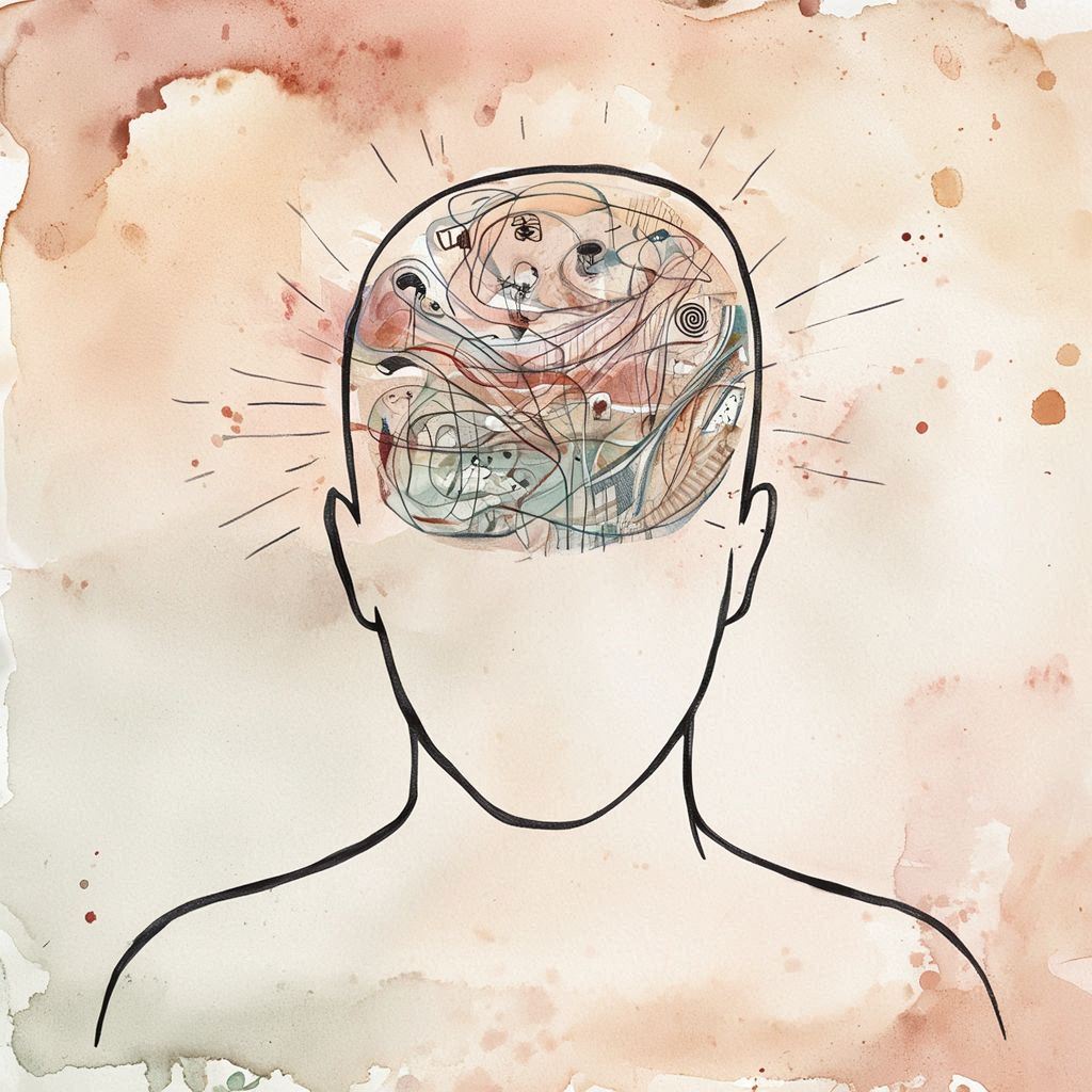 Umelecké zobrazenie mozgu a mysle